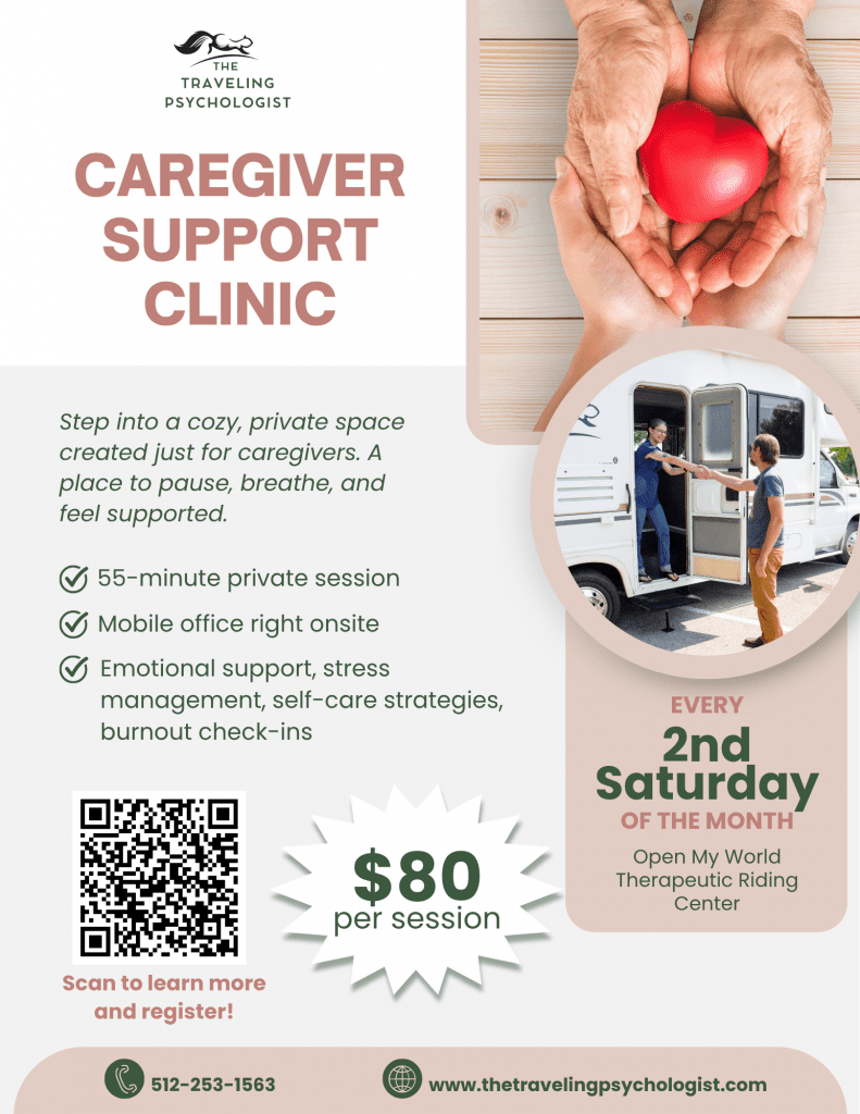 caregiver support clinic flyer